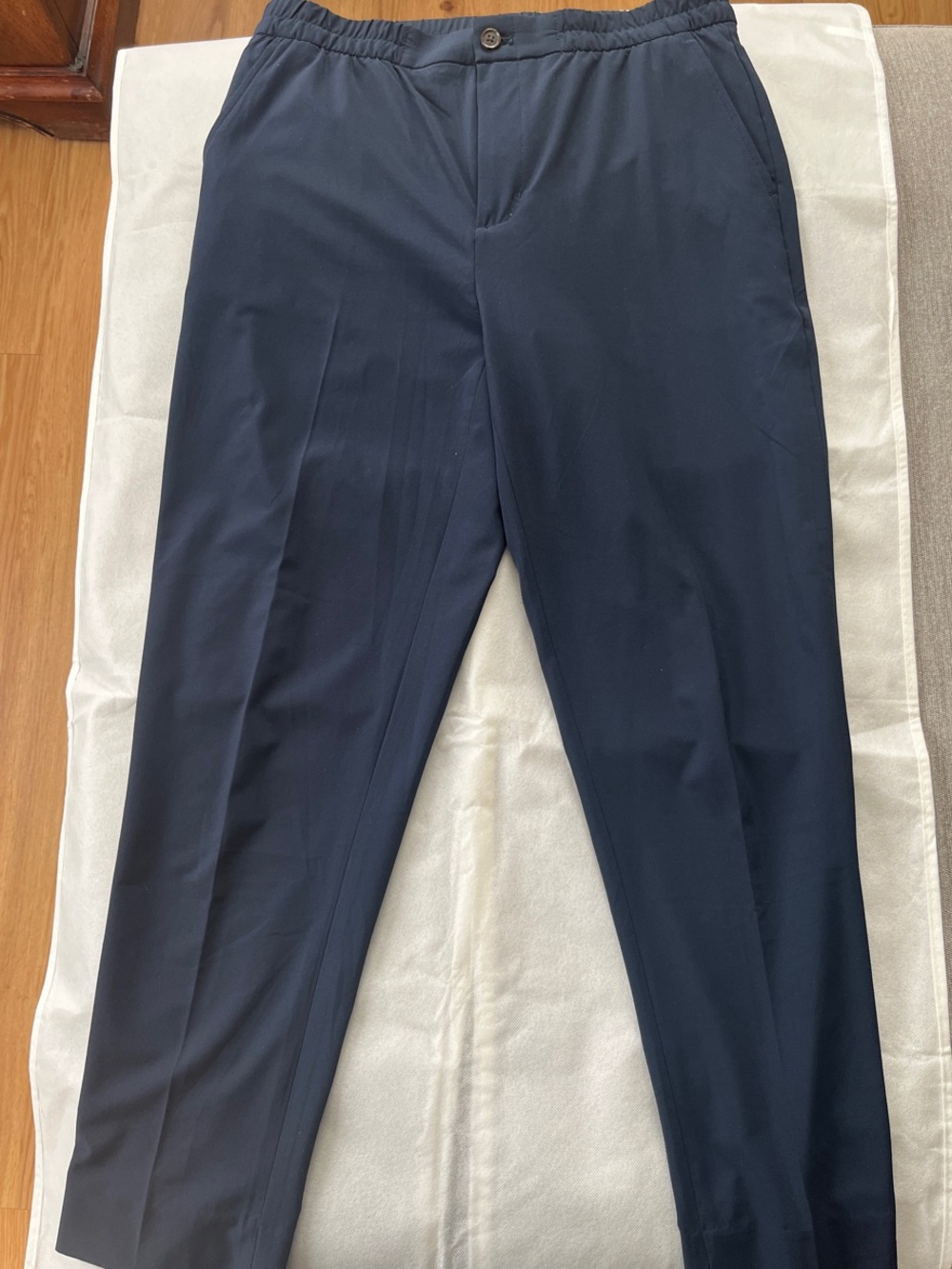 Women’s Navy Dress Pants - Elastic Waist